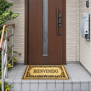Imagen de Alfombra bienvenido 40X60cm. color arena