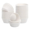 Imagen de Moldes de papel  para cupcake blancos 50 unidades