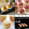 Imagen de Moldes de papel  para cupcake blancos 50 unidades