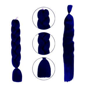 Imagen de Aplique de pelo sintetico trenzado-color A28- 60cm