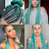Imagen de Aplique de pelo sintetico trenzado-color A25- 60cm