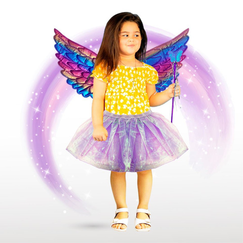 Imagen de Disfraz Infantil Alas de Angel y Pollera