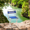 Imagen de Silla plegable Banqueta con respaldo pesca camping en metal