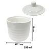 Imagen de Azucarero de melamina blanco 4,5 inch