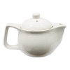 Imagen de Tetera blanca de cerámica con filtro