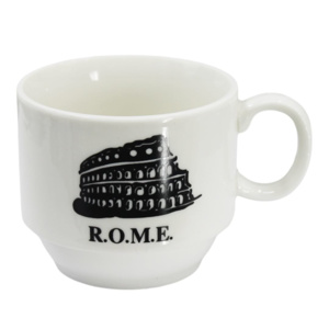 Imagen de Set de Tazas estampadas con soporte metálico