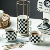 Imagen de Set de Tazas estampadas con soporte metálico