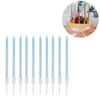 Imagen de Velas de cumpleaños finas-largas x 10pc con base blister 13c