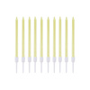 Imagen de Velas de cumpleaños finas-largas x 10pc con base blister 13c