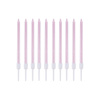 Imagen de Velas de cumpleaños finas-largas x 10pc con base blister 13c