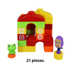 Imagen de Bloques de armar con muñecos 23pc. en mochila transp.18x20cm