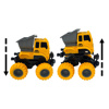 Imagen de Camion construccion paton a friccion- C/U - 10x10cm. 4 diseñ