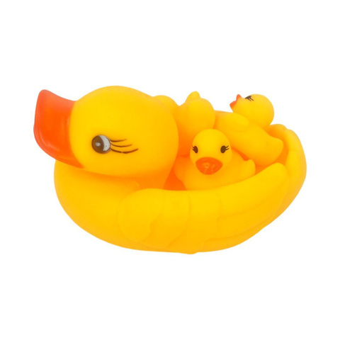 Imagen de Patos familia en red- 4 pc.-12,5x9cm.