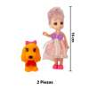 Imagen de Muñeca C/U con mascota en caja-12,5c14cm- 6 diseños