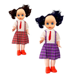 Imagen de Muñeca con pelo-ropa en bolsa-28x10cm.
