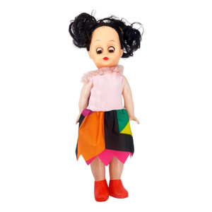 Imagen de Muñeca con pelo-ropa en bolsa-26x11cm.