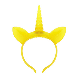 Imagen de Vincha luminosa Diseño Unicornio - Vincha de cotillón