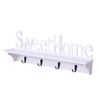 Imagen de Repisa estante Porta llaves 4 ganchos Diseño Sweet Home