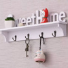 Imagen de Repisa estante Porta llaves 4 ganchos Diseño Sweet Home