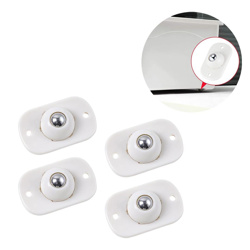 Imagen de Ruedas adhesivas con esferas  giratorias en acero inoxidable  x 4 unidades