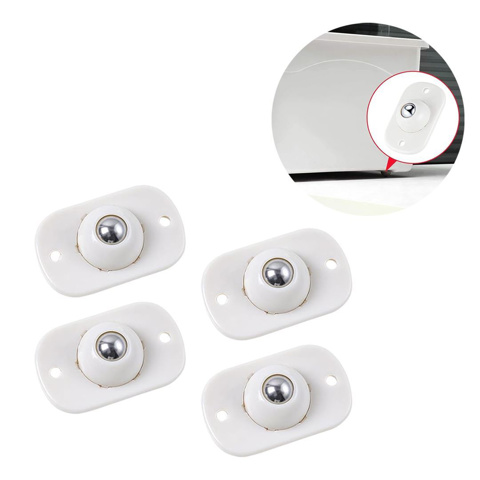 Imagen de Ruedas adhesivas con esferas  giratorias en acero inoxidable  x 4 unidades