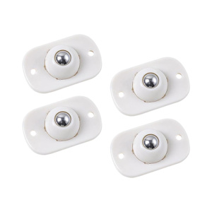 Imagen de Ruedas adhesivas con esferas  giratorias en acero inoxidable  x 4 unidades