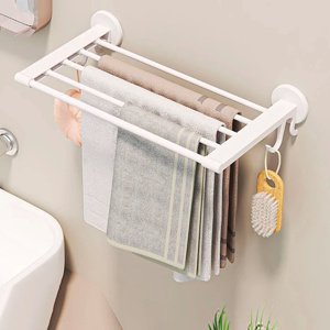 Imagen de Estante toallero de pared para baño-