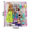 Imagen de Muñeca con accesorios-mar+globos-en bolsa-26x30cm.