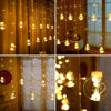 Imagen de Cortina Guía de Luces Esferas y Luces Luciérnagas Led