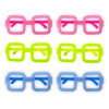 Imagen de Lentes cotillón rectangulares x6 unidades