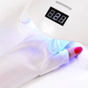 Imagen de Guantes con protección para uso de lámparas de uñas UV Gel