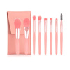 Imagen de Set de brochas para maquillaje en estuche símil cuero