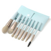 Imagen de Set de brochas para maquillaje en estuche símil cuero