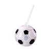 Imagen de Vaso Cotillón con Luces Led Diseño Pelota de fútbol con Sorbito