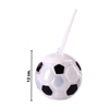 Imagen de Vaso Cotillón con Luces Led Diseño Pelota de fútbol con Sorbito