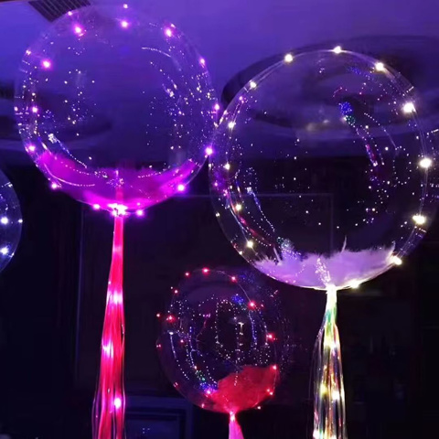 Imagen de Globo con Luces Led - Globo con Guía de Luces 3 Mts Cotillón