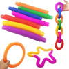 Imagen de Juguete Poptube Fidget de encastre Colores x6 unidades