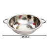 Imagen de Colador con asas plateado metal-24cm.