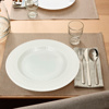 Imagen de Plato de melamina hondo redondo blanco-25x3cm.