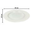 Imagen de Fuente de melamina oval blanca-30x23cm.