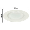 Imagen de Fuente de melamina oval blanca-35x26cm.