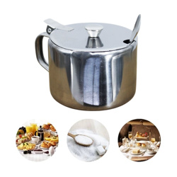 Imagen de Azucarero con tapa y cuchara en acero inox