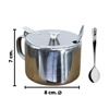 Imagen de Azucarero con tapa y cuchara en acero inox