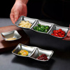 Imagen de Bowl plateado doble cuadrado 8x16cm.Acero inox