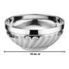 Imagen de Bowl plateado redondo 18x6,5cm.