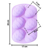 Imagen de Molde de silicona para huevos de pascua-26x16,5x2,5cm.- 3 co