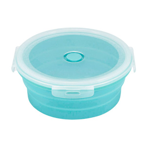 Imagen de Recipiente plegable de silicona con tapa hermética