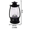 Imagen de Vela Farol antiguo con luz a pila 17x7,5cm.
