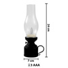 Imagen de Vela a pila tipo farol con tubo 24x6,5cm.