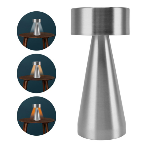 Imagen de Lampara de mesa Led USB Plateada